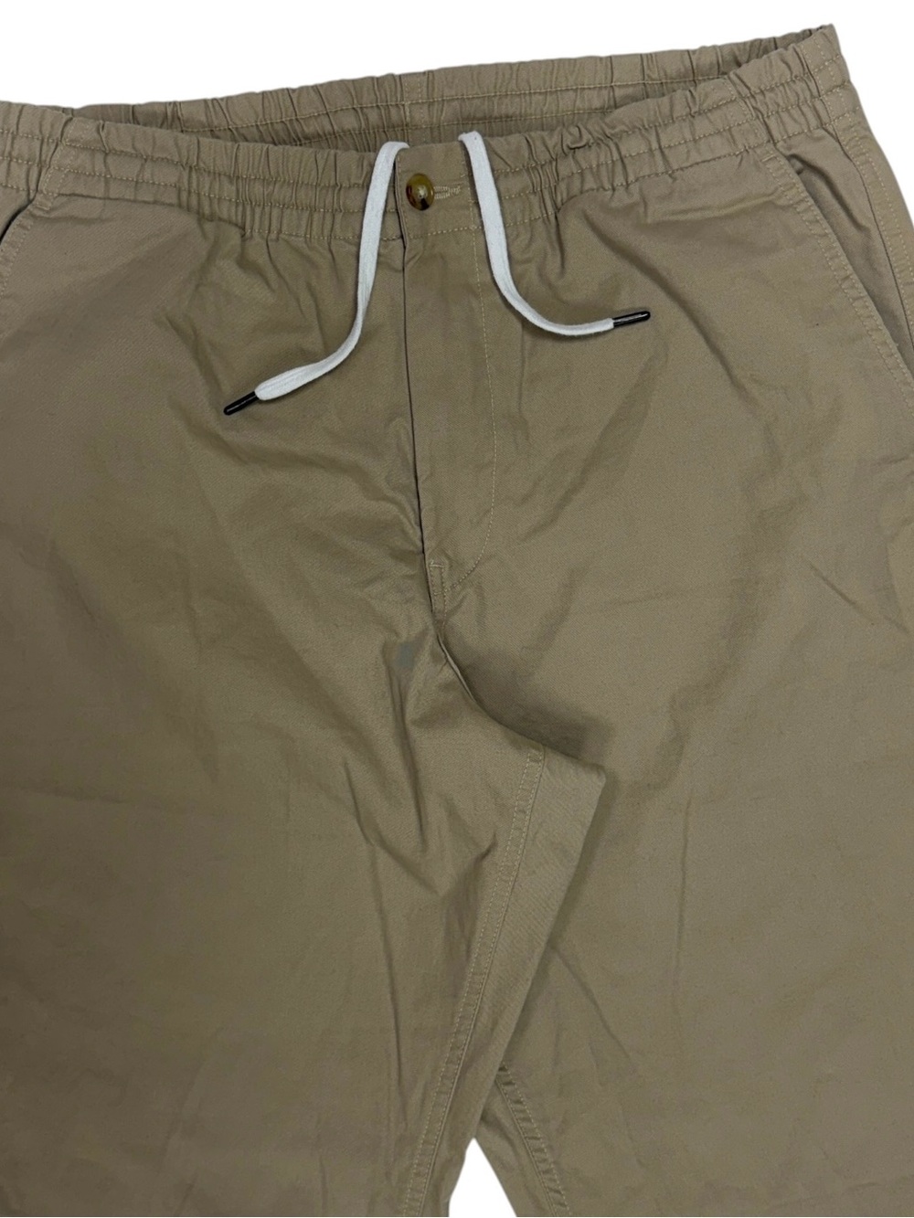 Polo Ralph Lauren Prepster Pants Mens Large Beige Relax Stretch Drawstring Chino